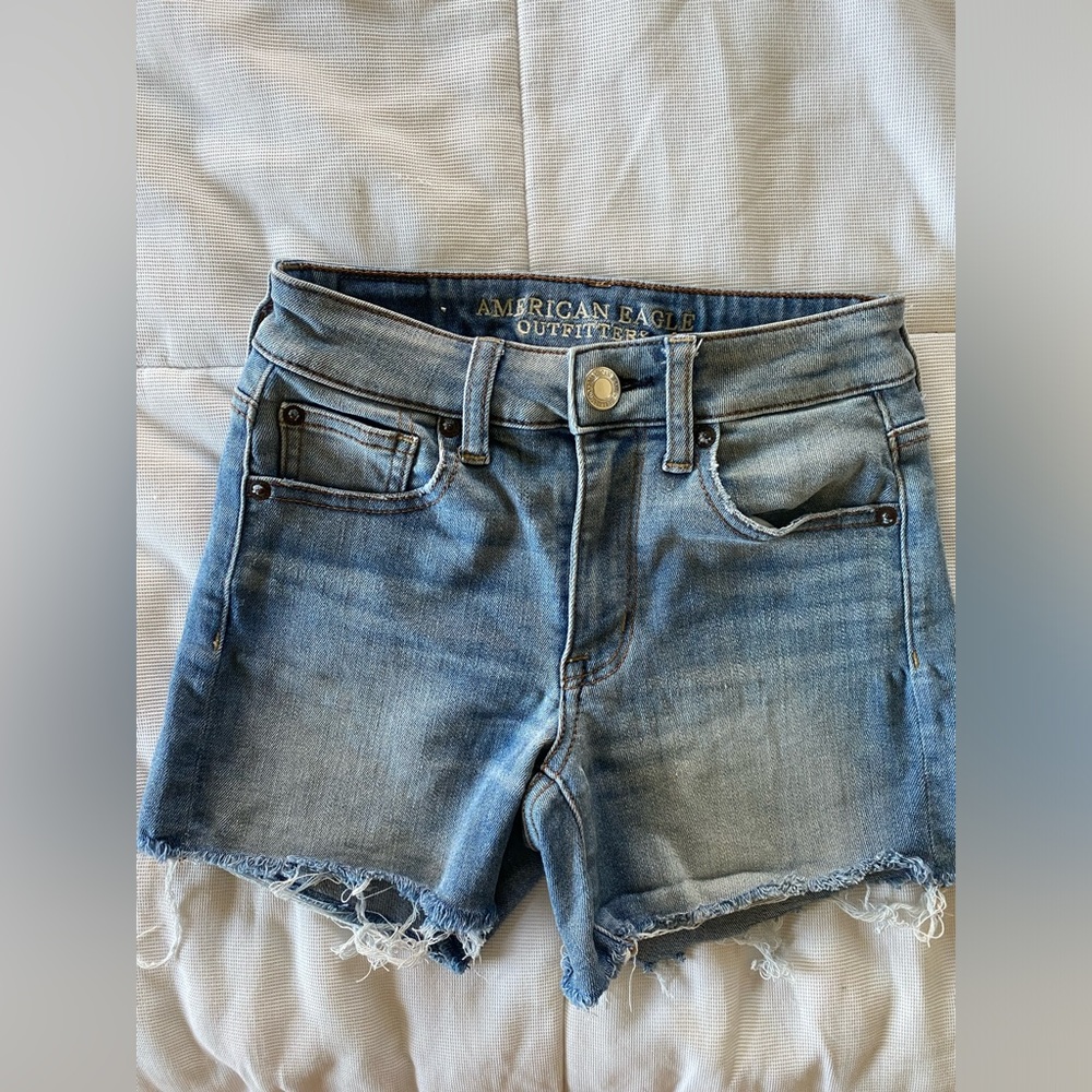 American Eagle Hi-Rise Shortie Shorts